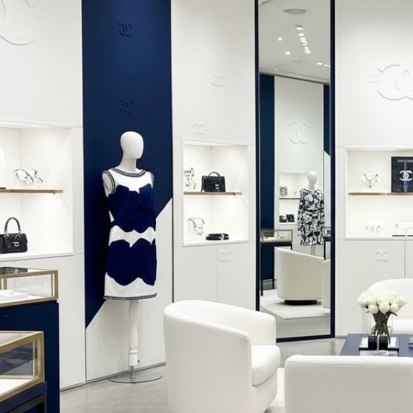 Chanel Blue and White Braided Boarder Dress - Picture 16 of 16